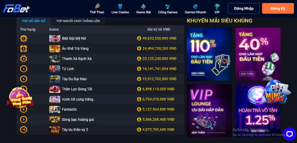 Cập nhật cá cược thể thao neo79 casino